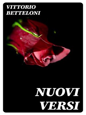 cover image of Nuovi versi